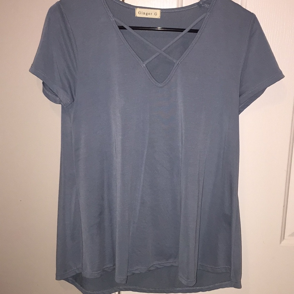 A blue Brooklyn’s shirt